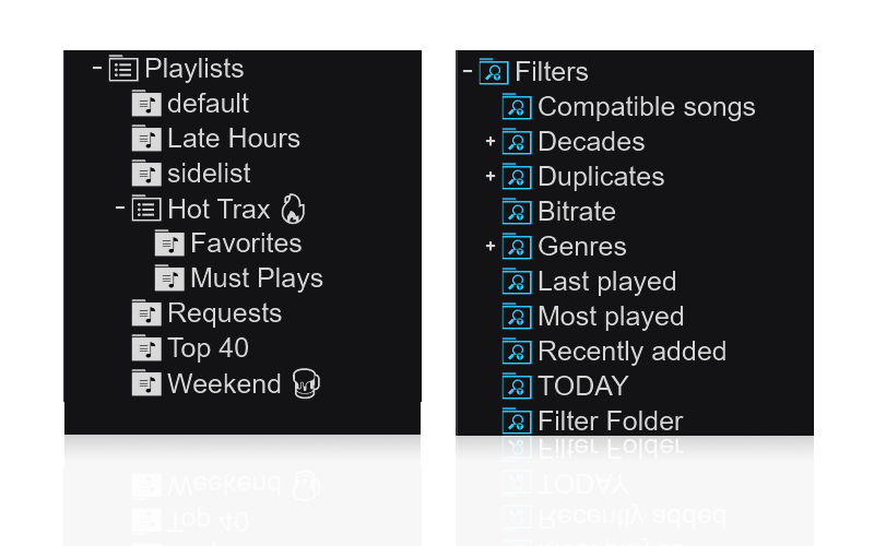 Virtual DJ Playlists