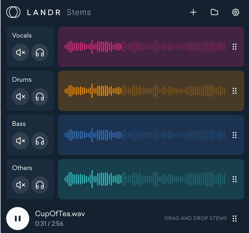 Capture Landr Stems